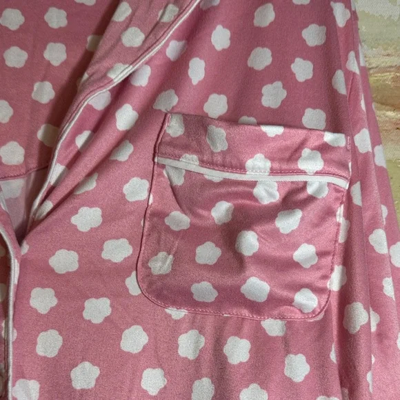 Kate Spade Pink and White Medium Pajama Set - Picture 2 of 6